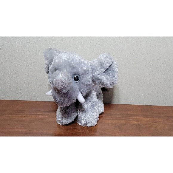 Wild Republic Gray Elephant Tusks Plush Stuffed Animal Toy 9" - Picture 3 of 6